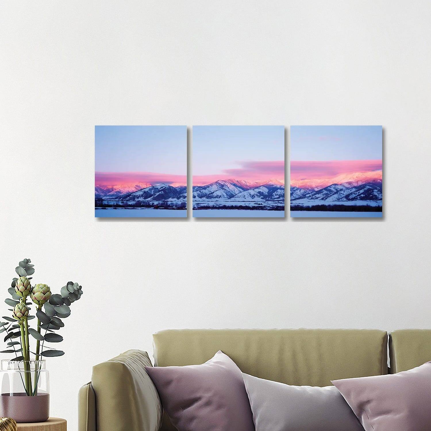 iCanvas "Bridger Mountains, Sunset, Bozeman, MT, USA" by Panoramic